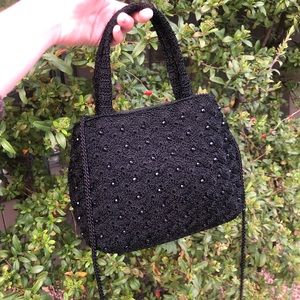 Valerie Stevens Beaded crochet mini hand / shoulder bag